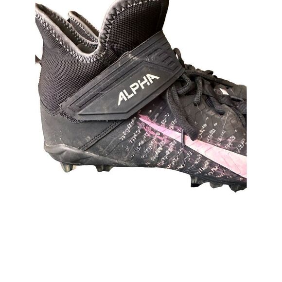 Nike Alpha Cleats Black and White - Picture 6 of 15